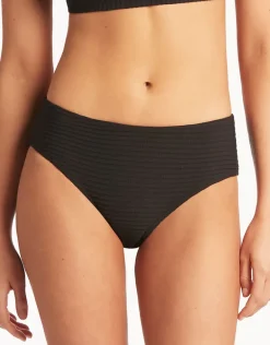 Spinnaker Mid Bikini Pant - Black