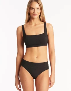 Spinnaker Mid Bikini Pant - Black
