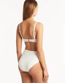 Spinnaker Retro High Waist Bikini Pant - White