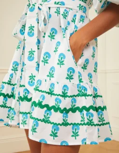 Stella Dress - Aqua Marigold