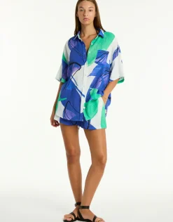 Sublime Aloha Beach Shirt - Cobalt