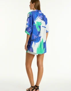 Sublime Aloha Beach Shirt - Cobalt