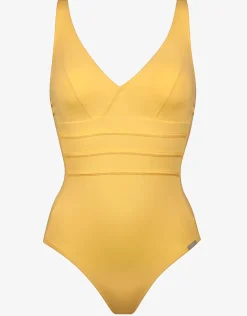 Summer Dive Underwired V Neck Swimsuit - Sun