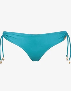 Summer Solids Tie Bikini Bottom - Aqua Beat