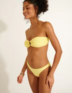 Sun Lace Aleria Bikini Pant - Yellow