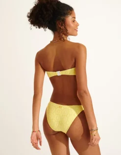 Sun Lace Aleria Bikini Pant - Yellow