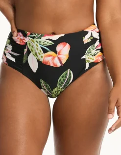 Sundown High Waist Gathered Side Bikini Pant