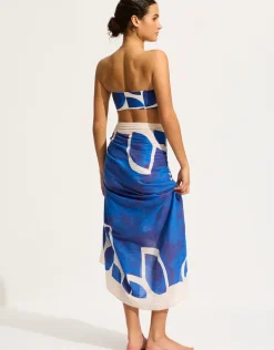Sunray Sarong - Ultramarine