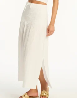 Sunset Beach Skirt - White