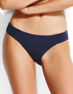 Swim Quilted Hipster Bikini Bottom - Indigo