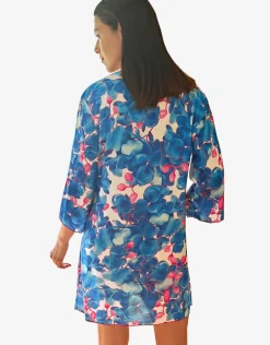 Tahiti Beach Dress - Blue Floral
