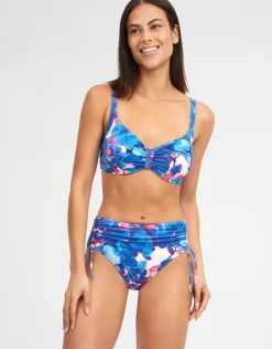 Tahiti Underwired Bikini Top - Blue Floral