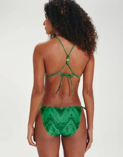 Tamale Jaque T-Back Tri Bikini Top - Green