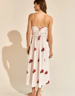 The Bloom Dress - White Red