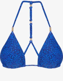 Tita Blue Shaye T-Back Bikini Top - Blue