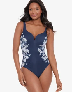 Tropica Toile Temptress Swimsuit - Navy White