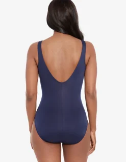 Tropica Toile Temptress Swimsuit - Navy White