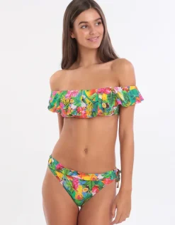 Tropicool Tolvo Off The Shoulder Bikini Top - Blue