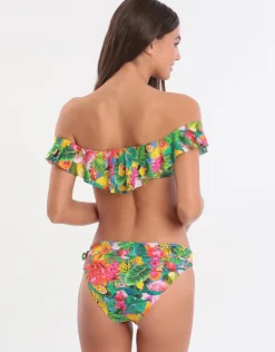 Tropicool Tolvo Off The Shoulder Bikini Top - Blue