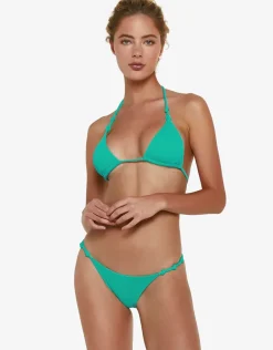 Tulum Milano Knot Bikini Pant Full - Aqua