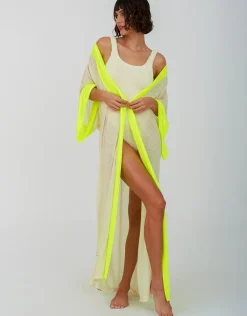 Two Tone Kimono - Ecru