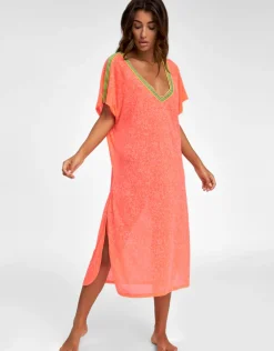 V Back Dress - Watermelon