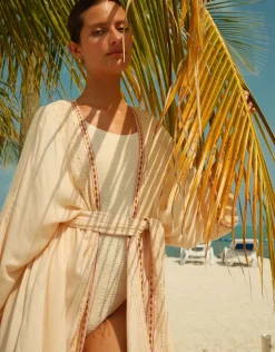 Vanessa Sequin Kimono - Melon