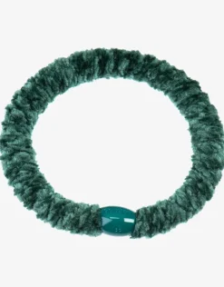 Velvet Hair Tie - Green