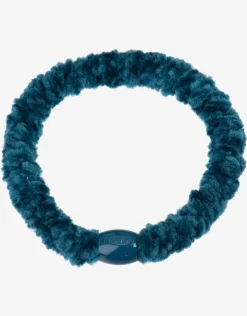 Velvet Hair Tie - Petrol Blue