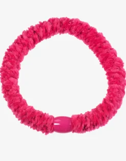 Velvet Hair Tie - Strong Pink