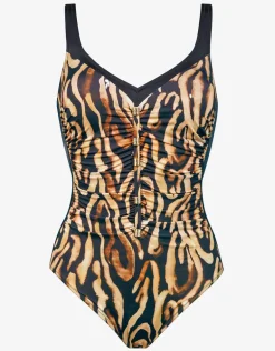 Wild Noblesse Moulded Swimsuit - Black Nougat