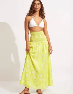 Zahara Dress Skirt - Celery