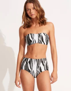 Zahara Ruched Side High Waisted Bikini Pant