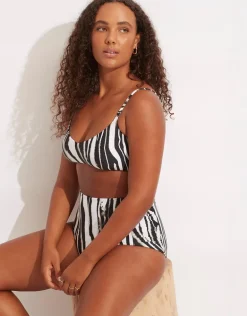 Zahara Ruched Side High Waisted Bikini Pant